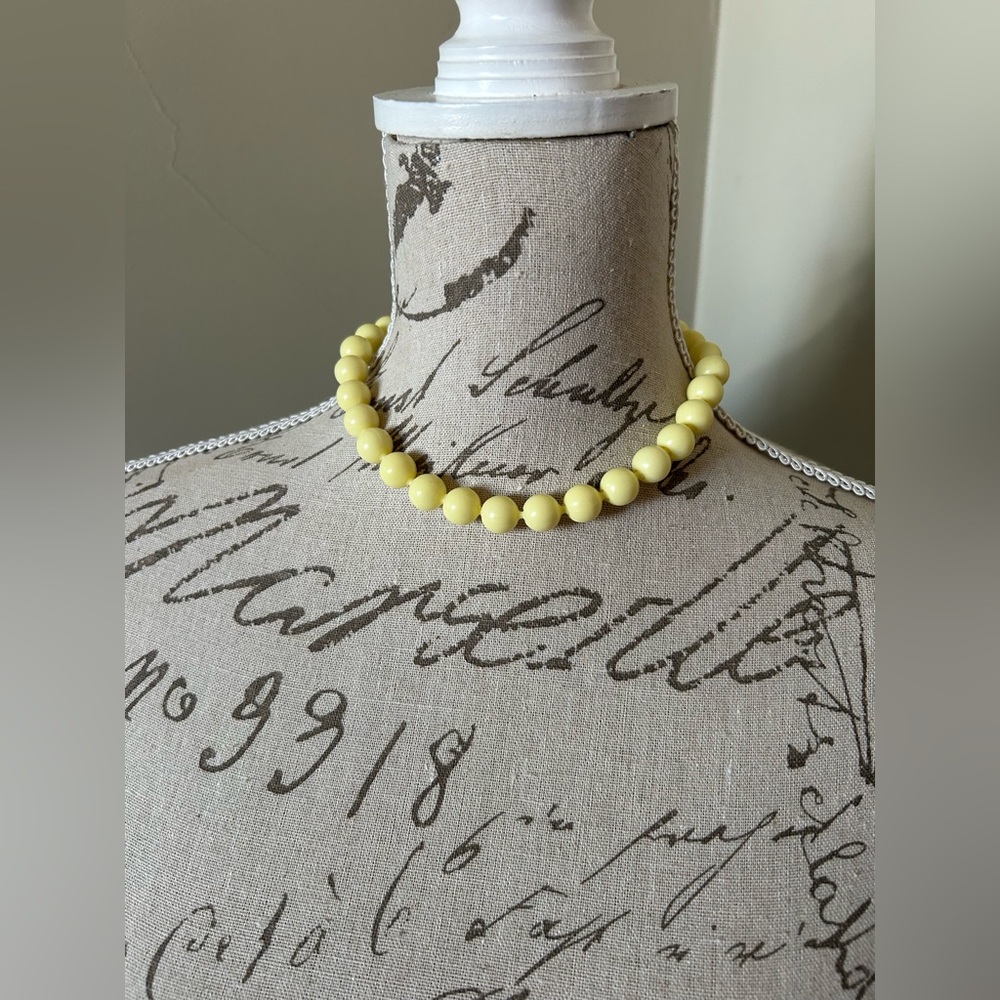 Yellow Beaded Necklace